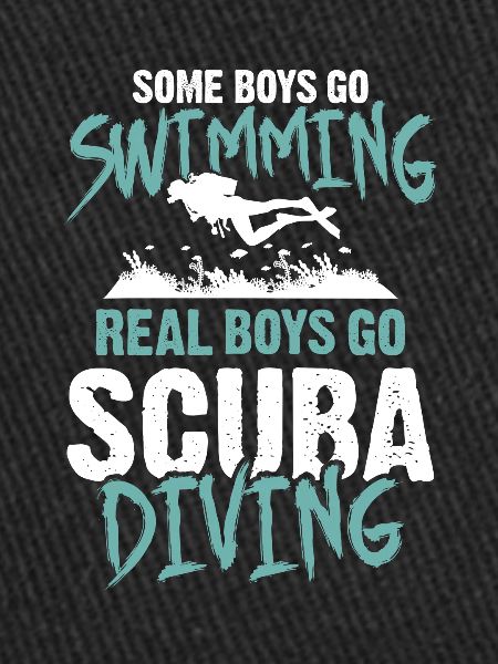 Boys scuba diving