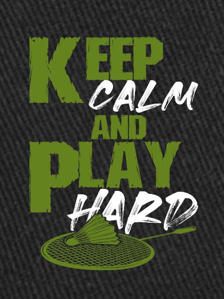 keep calm game badminton