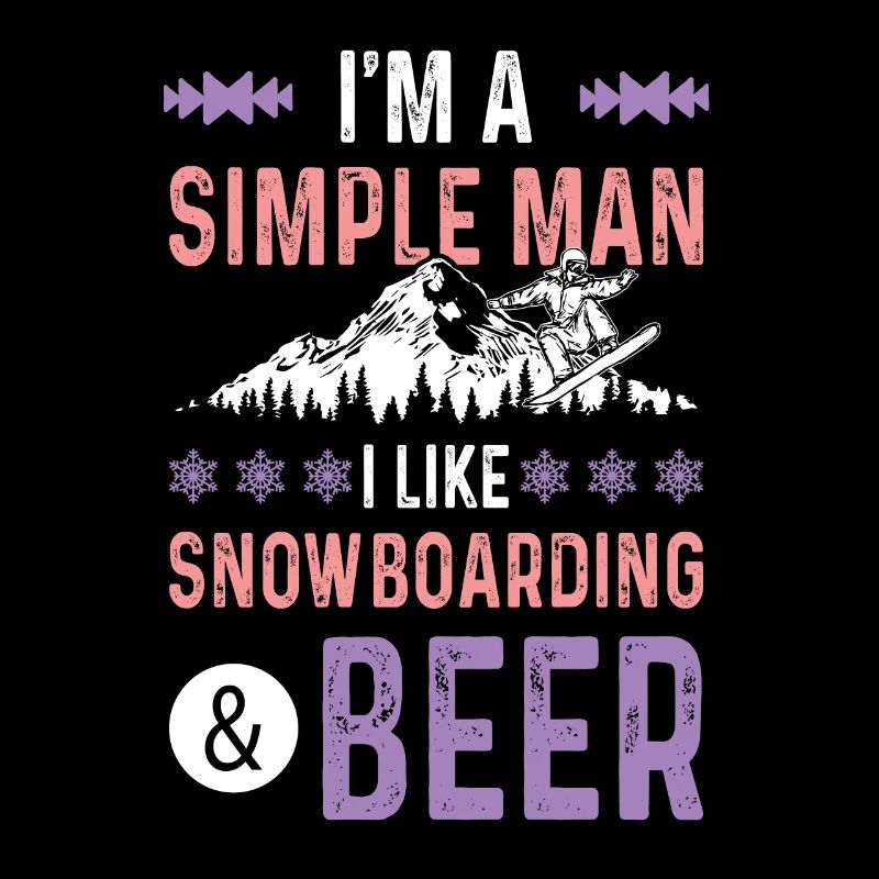 Snowboarding and beer