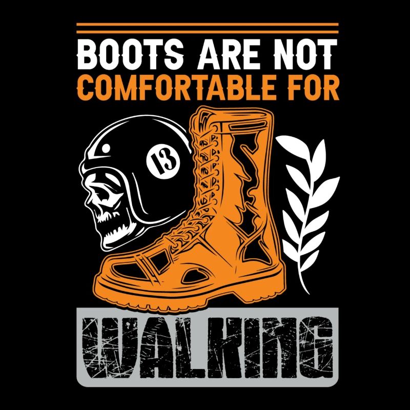 Motorcycle Slogan Boots