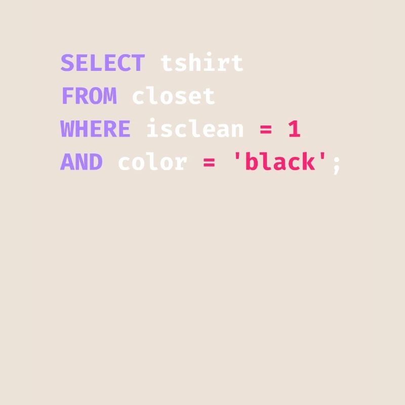 Programmer Database Science Software Coder Funny