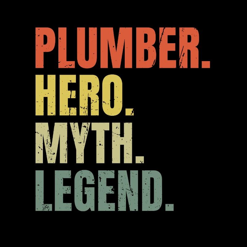 Lustiger Klempner Held Mythos Legende Bester Job Klempner