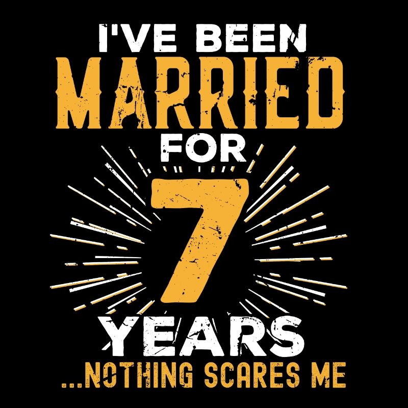 7. Hochzeitstag Lustige Paare Ehegeschenk