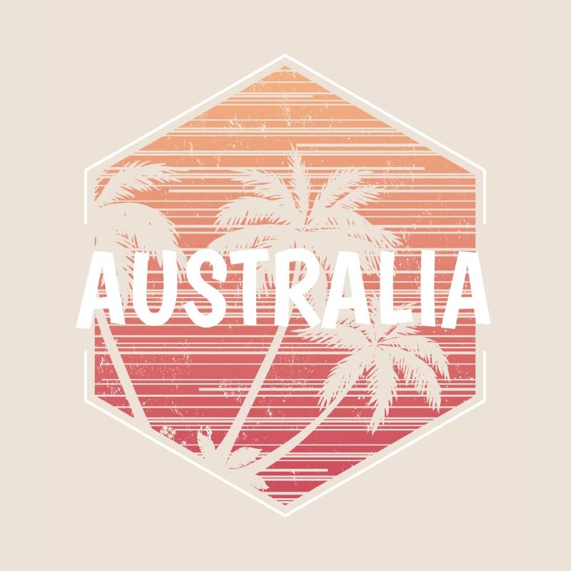 Souvenir de vacances à la plage en Australie