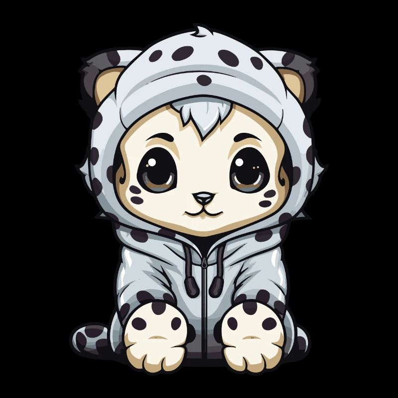 Schneeleopard Winter leopard Tier