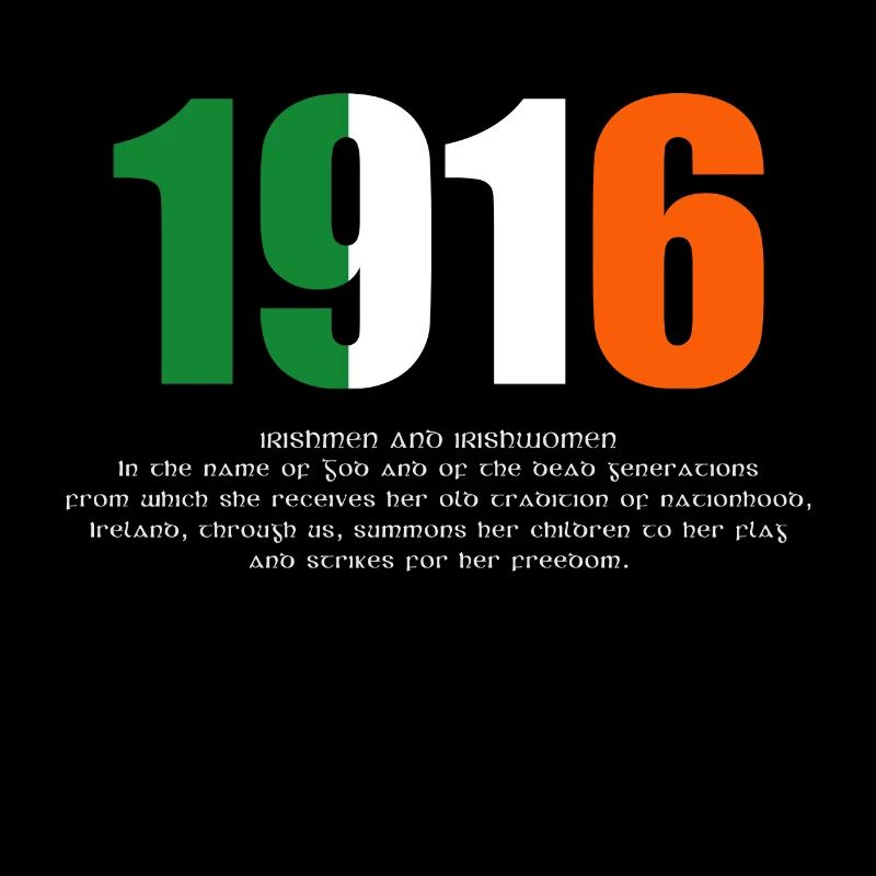 1916 Easter Rising and Proclamation Omens Long-sle