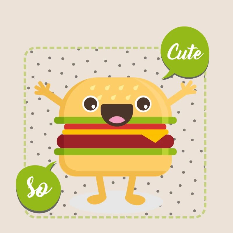 Süßer Hamburger