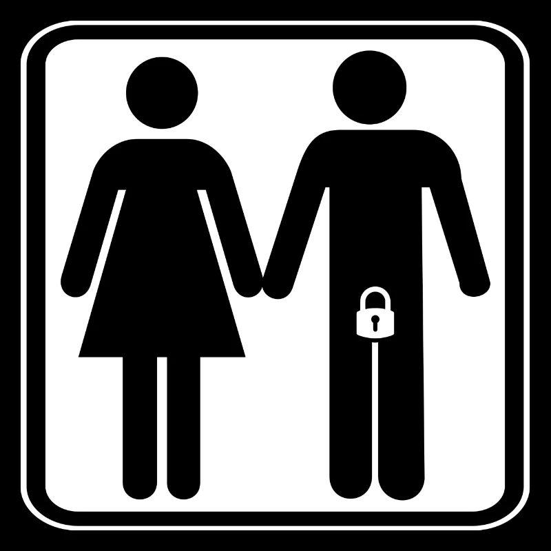 Locked man with wife