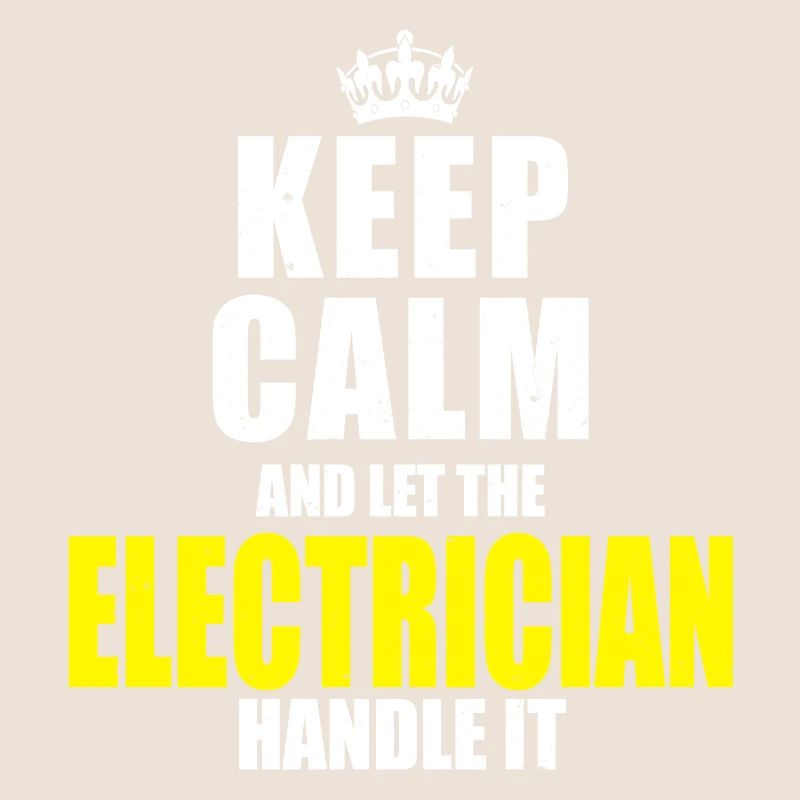 Elektriker Keep calm Sprueche Spruch Geschenk