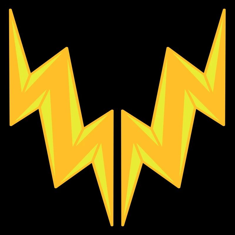 2 lightening electric shock danger sign lightning symbol ka