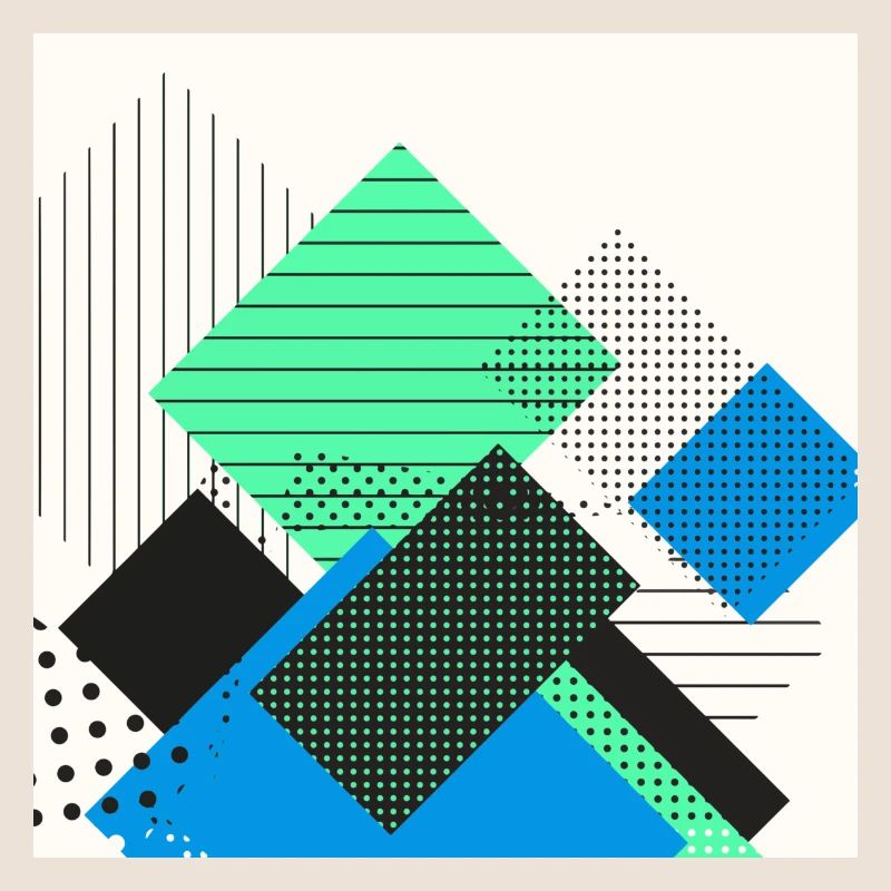 Pastel abstrait rectangles