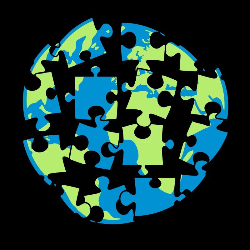 Pièces de puzzle de la terre pièce de puzzle construire spi