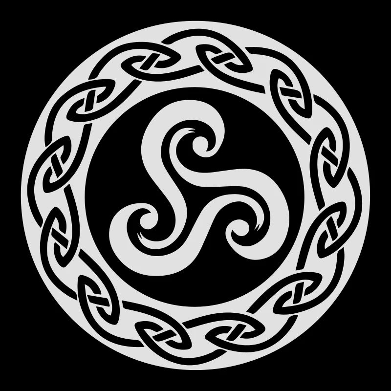 Triskell avec decor celte