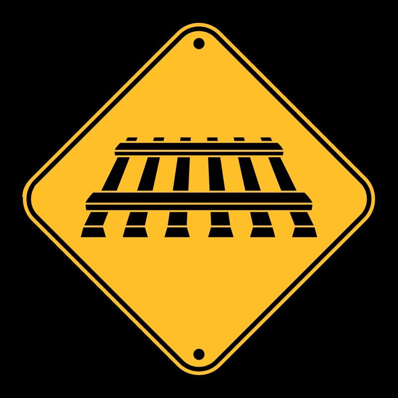 Attention track sign