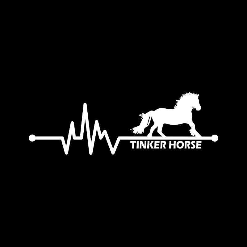 Irsih Tinker cheval battement de cœur pour cavalier