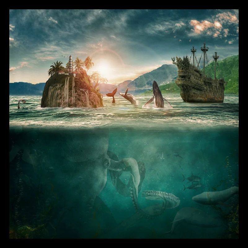 Monde sous-marin d'imagination