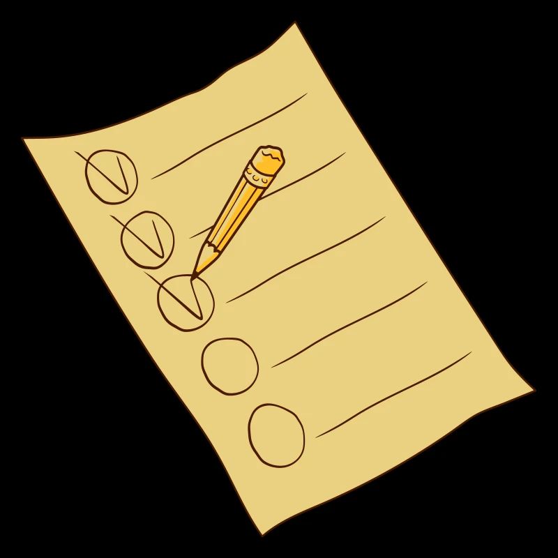 Strichliste Liste Abhaken