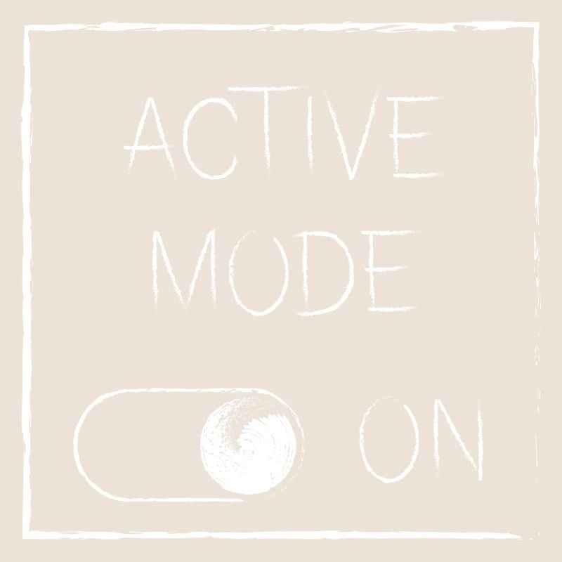 Mode actif sur | blanc