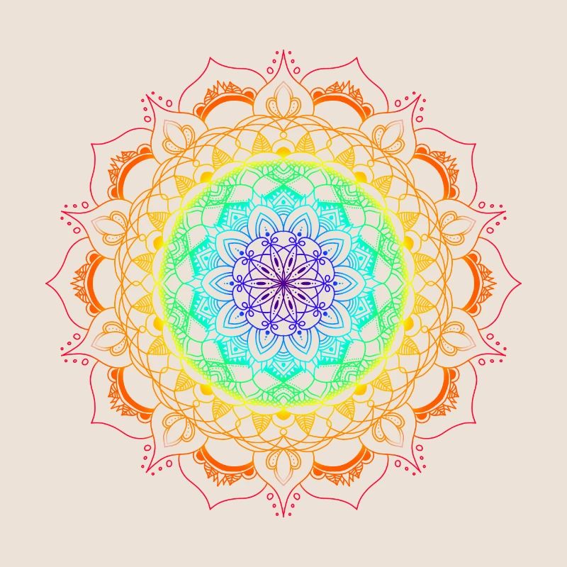 Regenbogen-Mandala