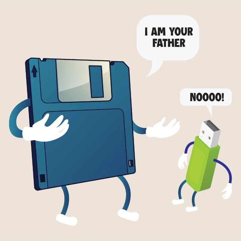 Father _ Son Floppy Disk ... Programmierer & Nerd
