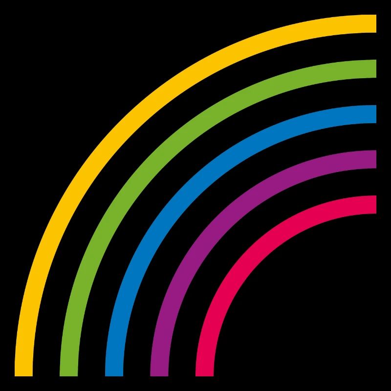 HALF RAINBOW LINES