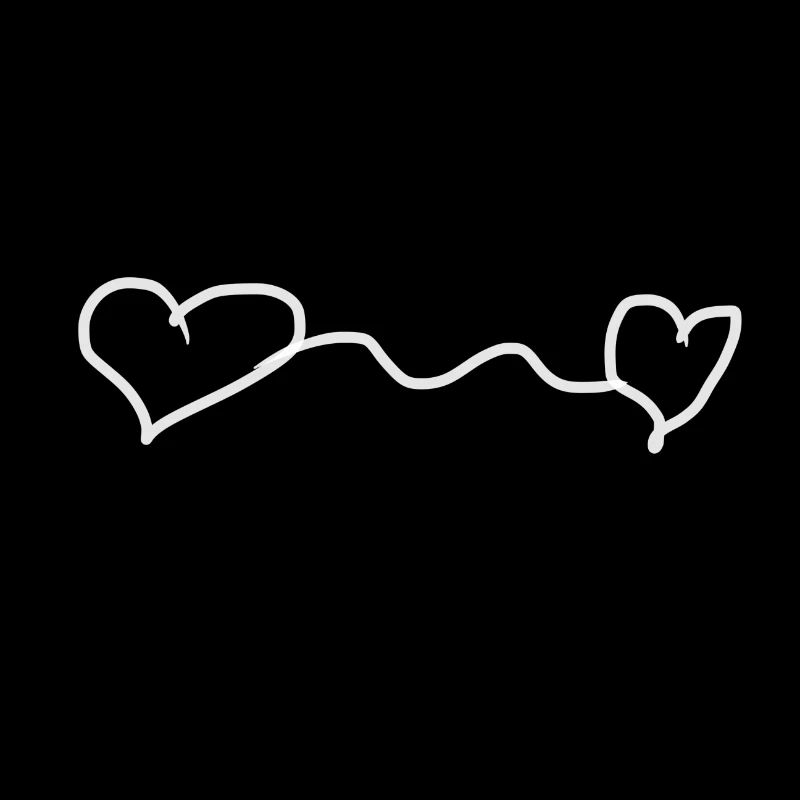 white hearts
