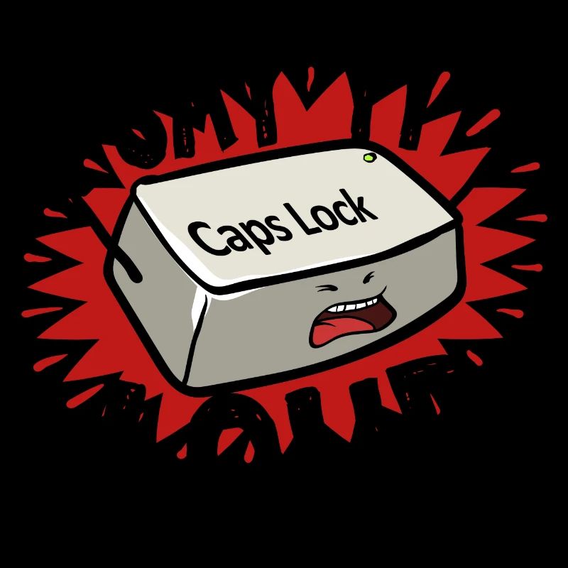 Capslock Keyboard Geschenk für einen Computer Nerd
