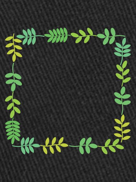 Cadre avec feuilles