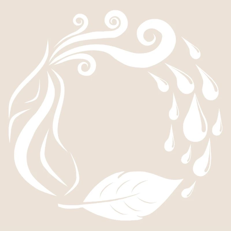 Die 4 Elemente - Feuer, Wasser, Erde, Luft - Kreis