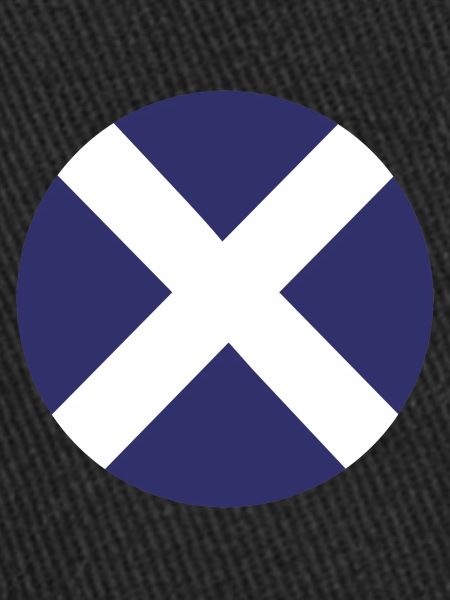 scotland Flag Round Target