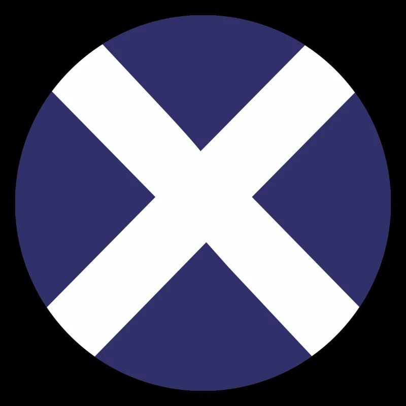 cible du drapeau écossais
