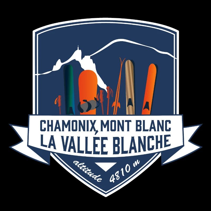 ecusson chamonix mont blanc leewarddesign
