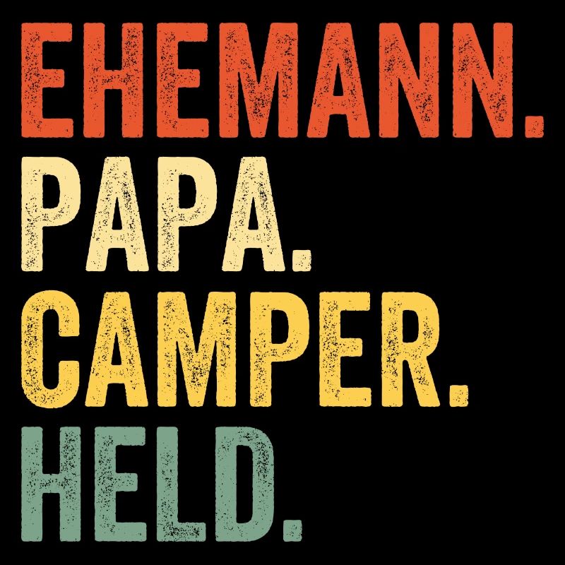 Ehemann Papa Camper Held Vatertag Bester Papa