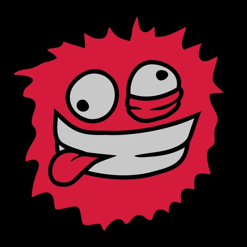Haariges Monster Gesicht