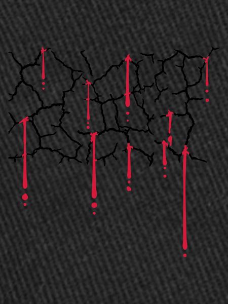 Blood Drops Cracks Pattern