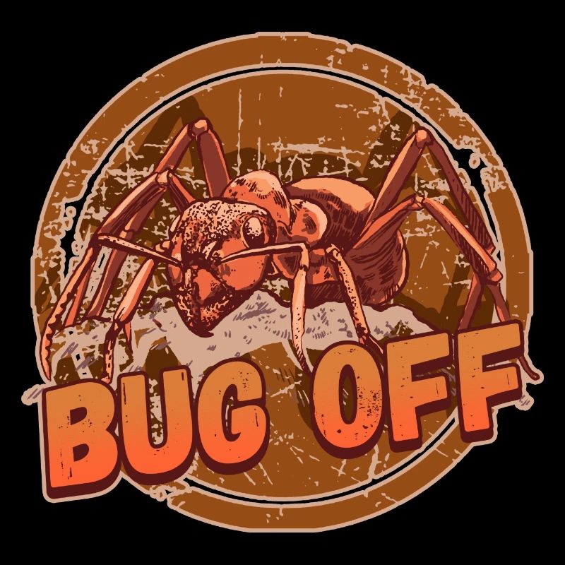 Bug Off Pest Control Exterminator Design for a