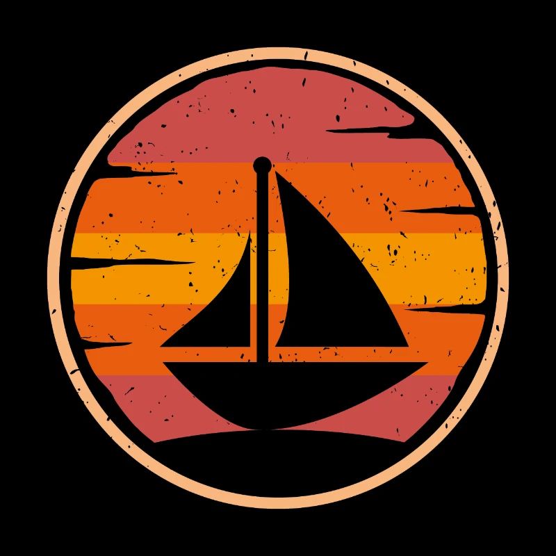 boot retro Segeln Segelboot Vintage