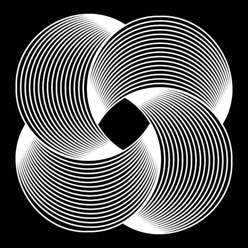 White Graphic Art