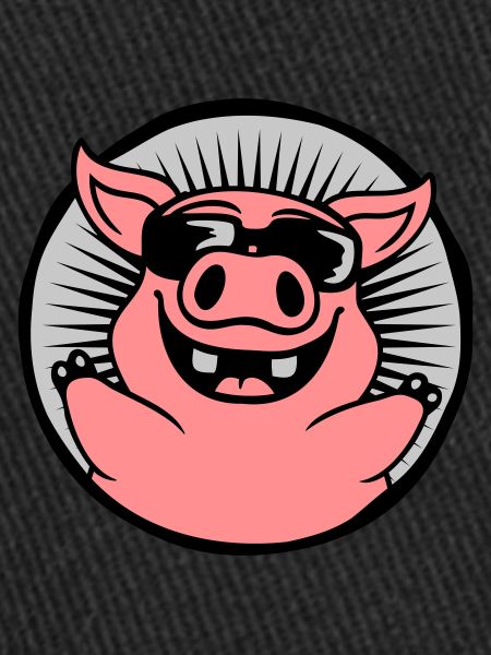 Circle Cool Sunglasses Pig
