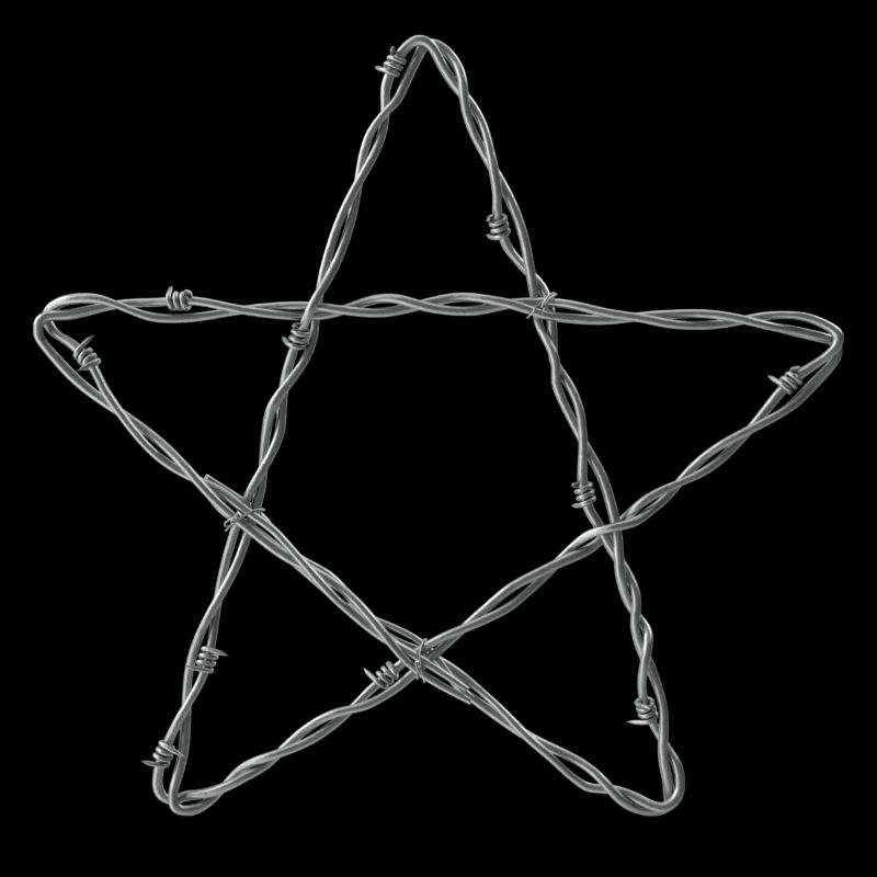 Barbed Wire Star - Pentagramme