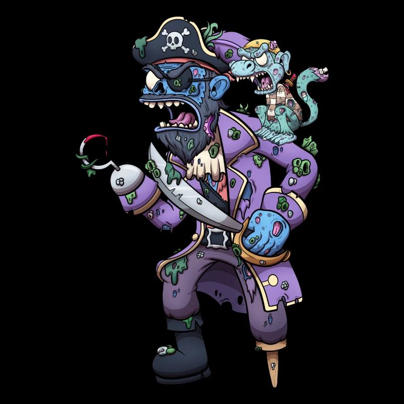 Capitaine Pirate Zombie
