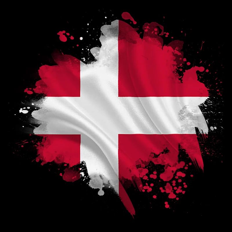 Denmark copenhagen danish scandinavia flag