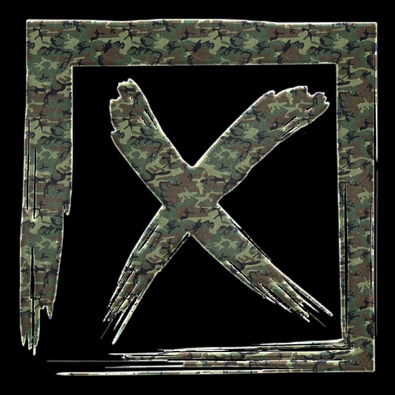 Forme de symbole typographie lettre Alphabet X