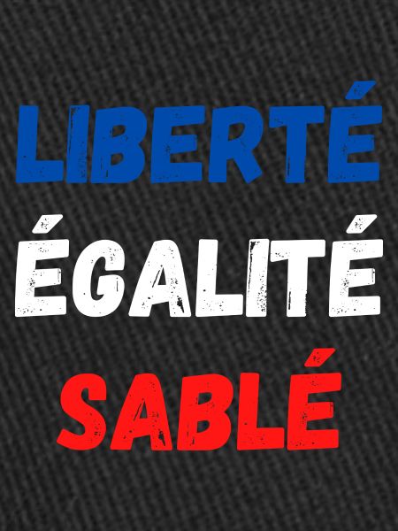 Liberté égalité sablé