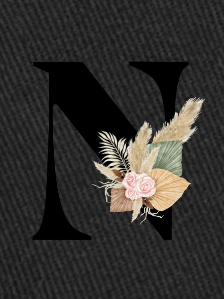 lettre N fleuris