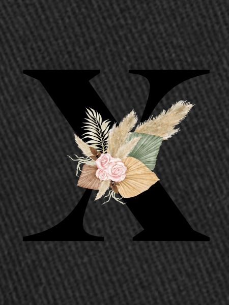 letter X flowered