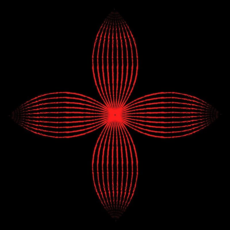 Fleur tribale (rouge)