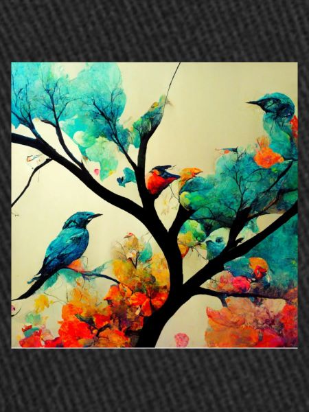 Birds Sitting on tree