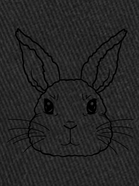 Visage mignon petit lapin