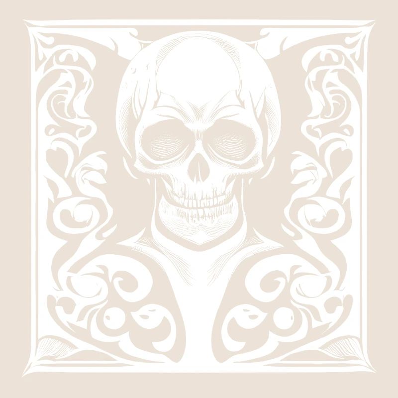 Halloween- oder Horror- Totenschädel